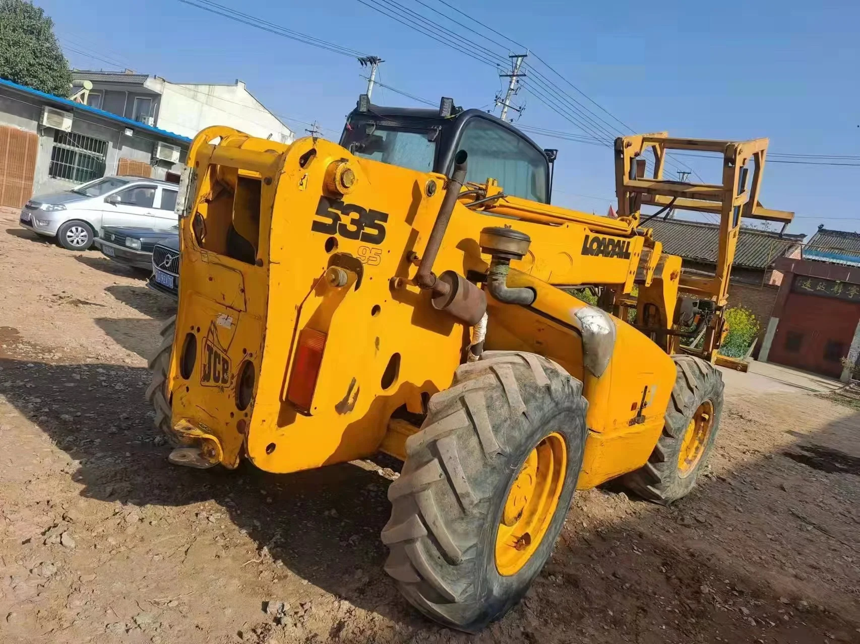 Многофункциональный использованный телескопический погрузчик JCB 535-95 с высокой рабочей эффективностью оригинальный 9 5 М Jcb 3.5Ton вилочный