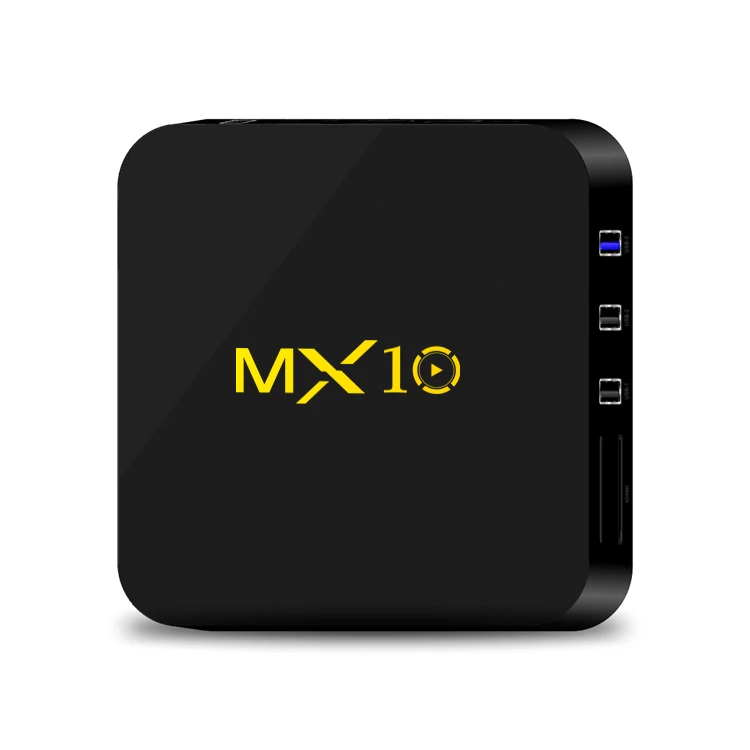 MX 10 Android TV Box 9.0 RK3328 Smart TV Box 4K H.265 HDR10 4GB/64GB DLNA Miracast Airplay WiFi 2.4/5G LAN Media Player