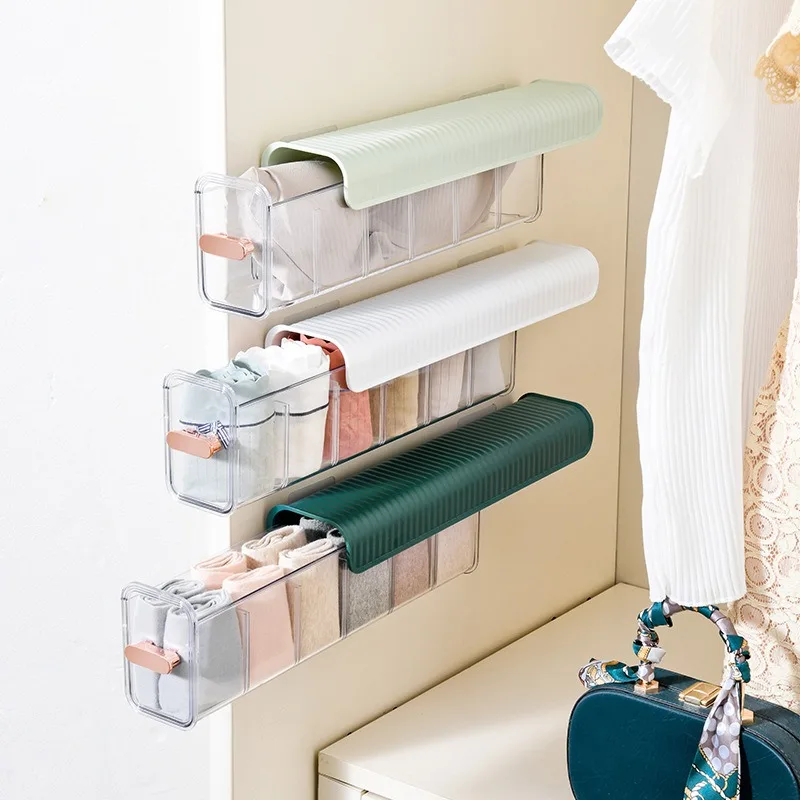 Grid plastic storage box container wardrobe organizer storage box multipurpose storage box