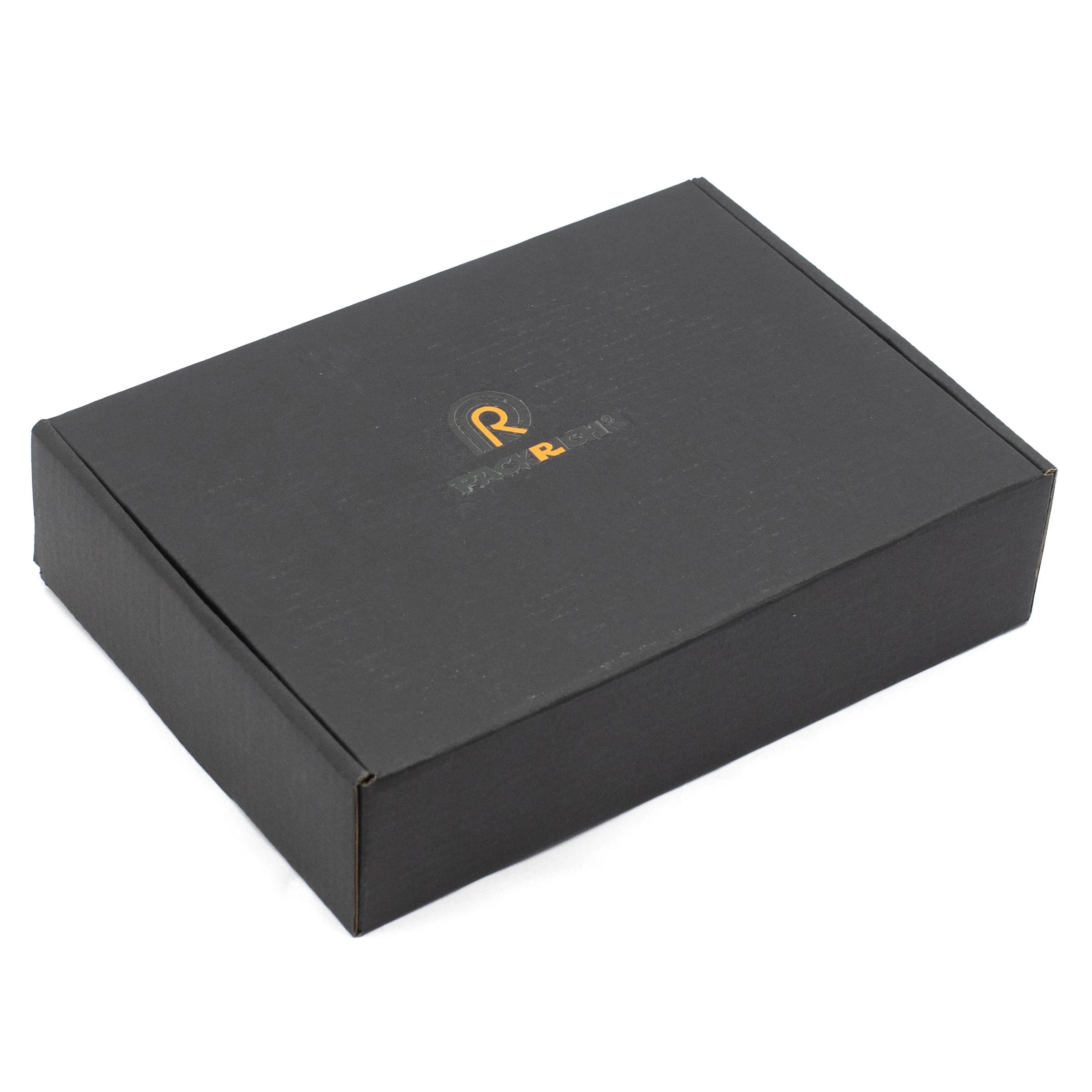 Custom Logo Print Low Price Packaging Craft Shipping Mailer Matte Black Corrugated Gift Wholesale Cardboard Paper Box