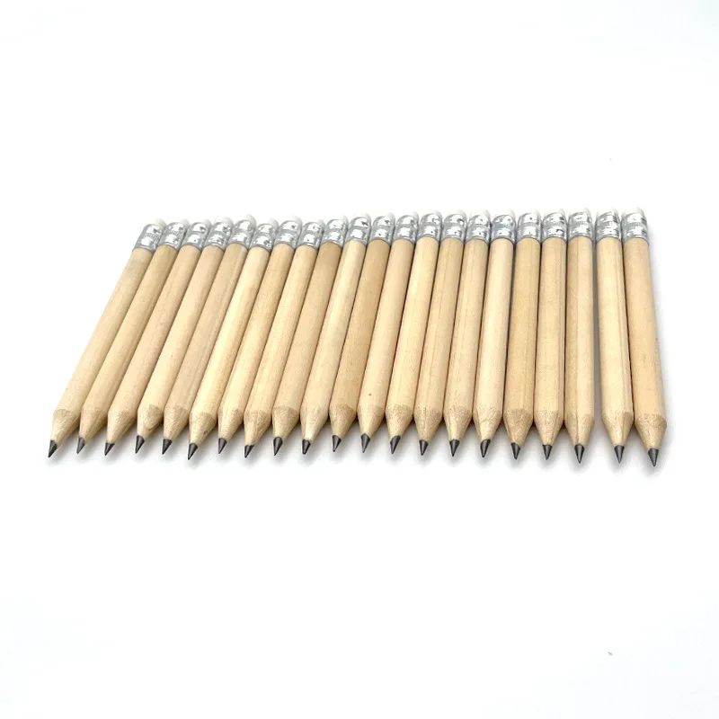 Wholesale Back to school cheap price custom wood gift pencil 7 inch HB 2B 2H lead hexagonal round Triangle pencil with erase