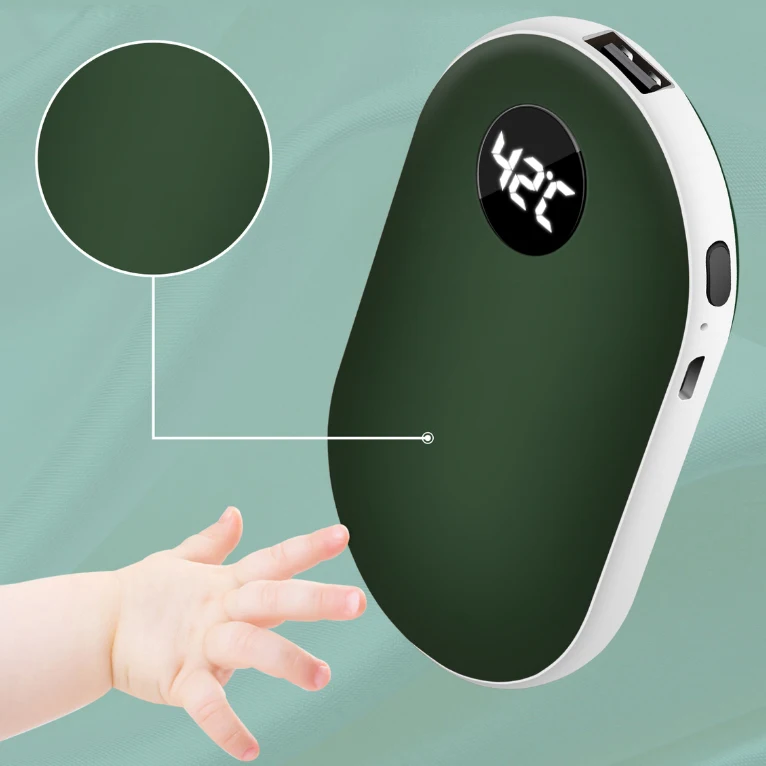 Reusable Mobile Hand Warmer Power Bank Heater For Hands Electric Portable Heater USB Rechargeable Hand Warmer for Women