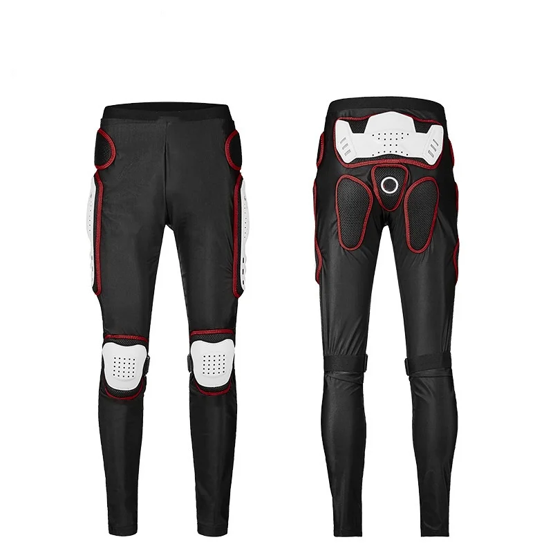 Elastic Motorcycle Pants with Knee and Hip Protection Armor Sports Safety Gear for Riding Tours and Motorbike Sports
