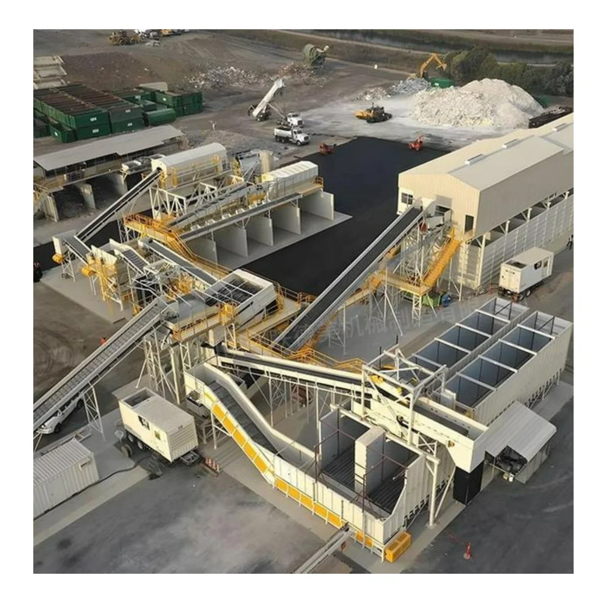 Municipal Waste Sorting Machine  Automatic Garbage Sorting Plant Line Msw Waste Separation Machine