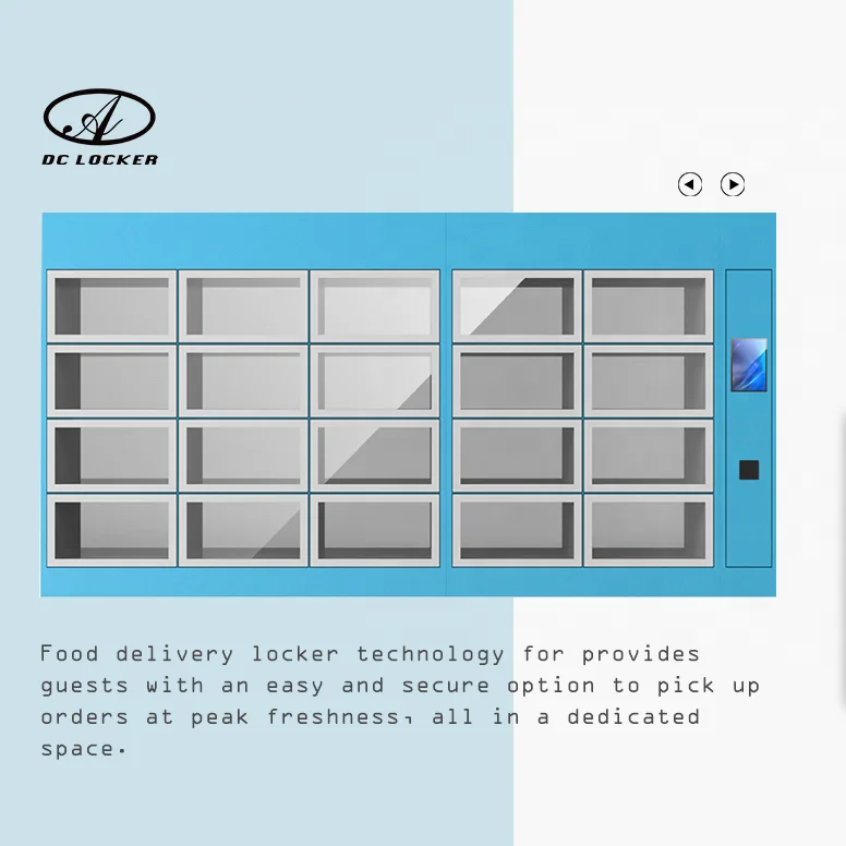 Take-out industry food warmer delivery locker