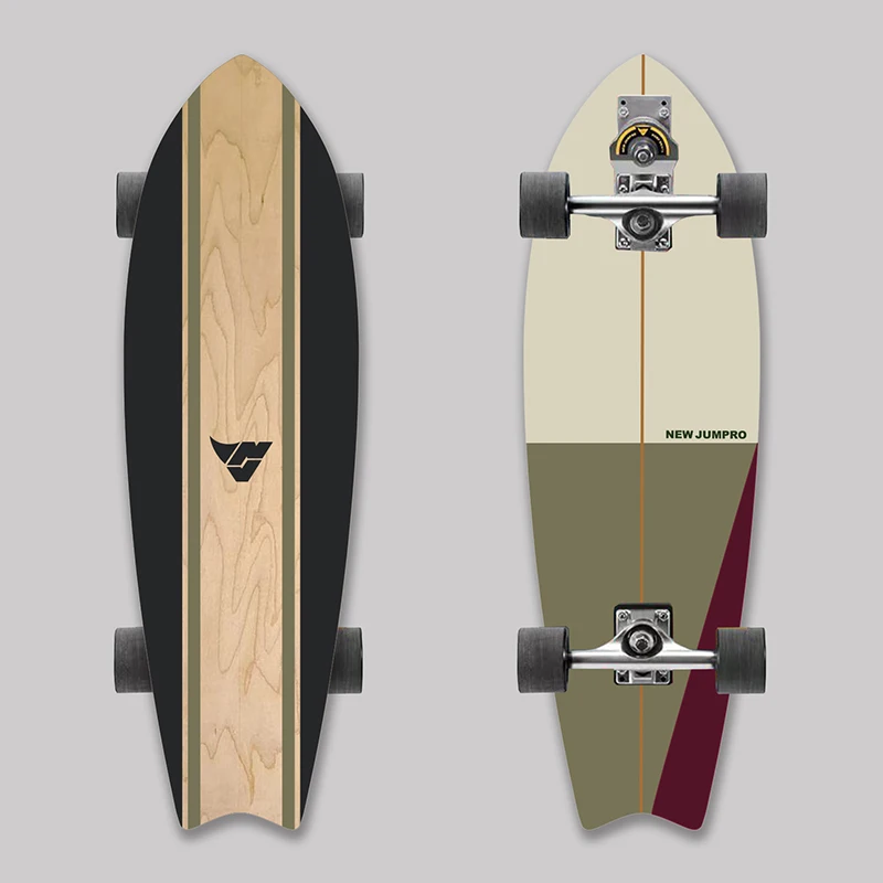 2023 Trendy Best Selling Maple Adult Land Surfboard Cruiser For Beginner,  Board Surf Skate Skateboard Longboard For Beginner