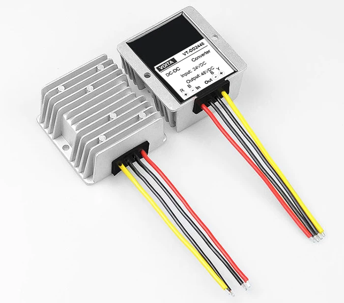 Повышающий преобразователь постоянного тока со светодиодным дисплеем с защитой от перегрузки от 24 В до 48 В, 144 Вт, 3 А