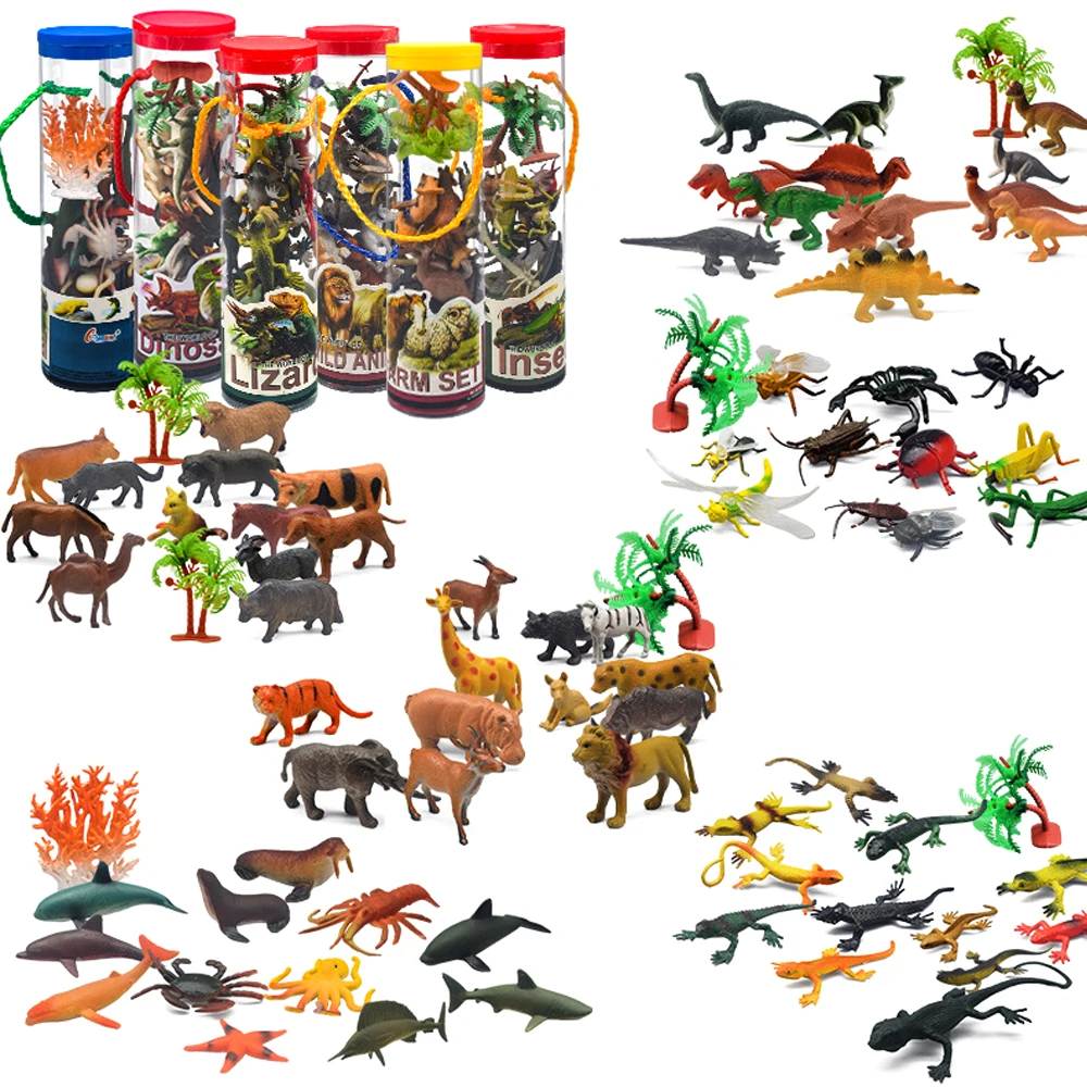 LDD144 Colorful Mini Vinyl Plastic Animal Dinosaur Figure For Party Favors