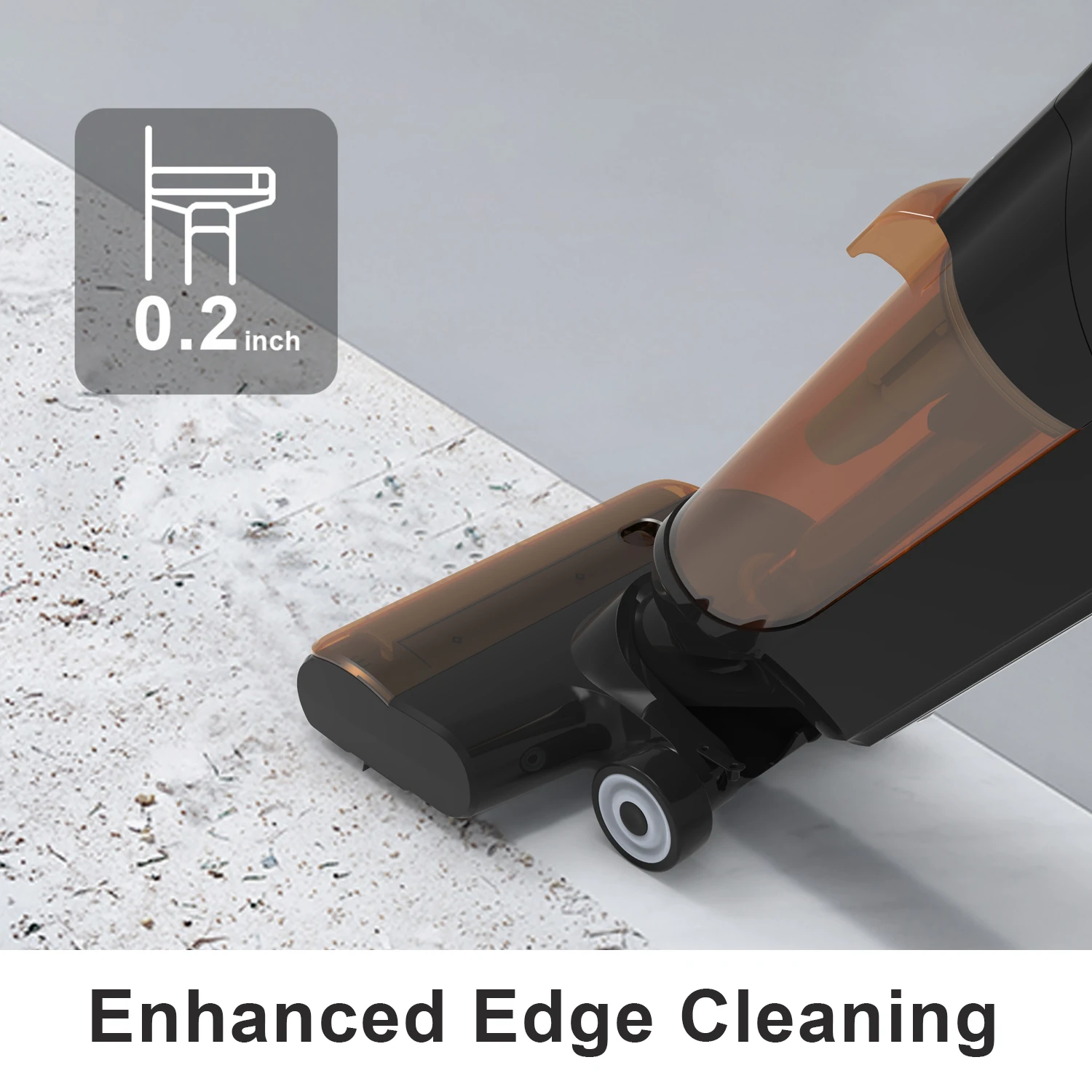 BSCI ISO9001 Purging Tank 900ml 125W Electric Mop Suction Power 10w LED Indicator Light Floor Scrubber Cleaning Machine for Home