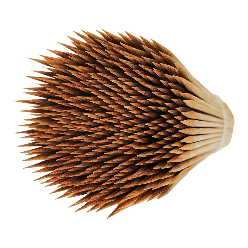 Bamboo Skewers 6 Inch (200 Pcs) Natural BBQ for Shish Kabob, Grill, Appetizer, Fruit, Corn, Chocolate Fountain skewers