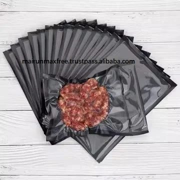 Vacuum bag textured and embossed food saver vacuum sealer bags transparent/black vacuum bag