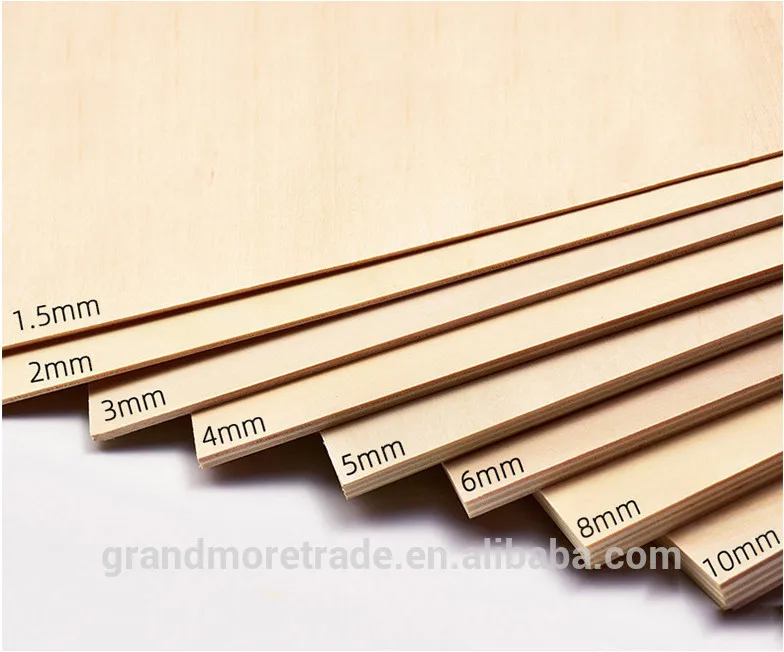 Plywood Sheets 200 x 100 x 1.5 mm DIY Unfinished Basswood Sheets Thin Plywood Craft Board for Christmas DIY Crafts Decoration