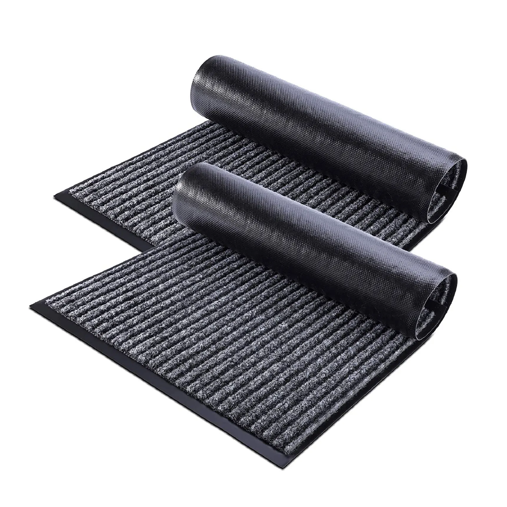 High Quality Anti-slip Durable Pvc Doormat Double Striped Entrance Door Mat For Kitchen