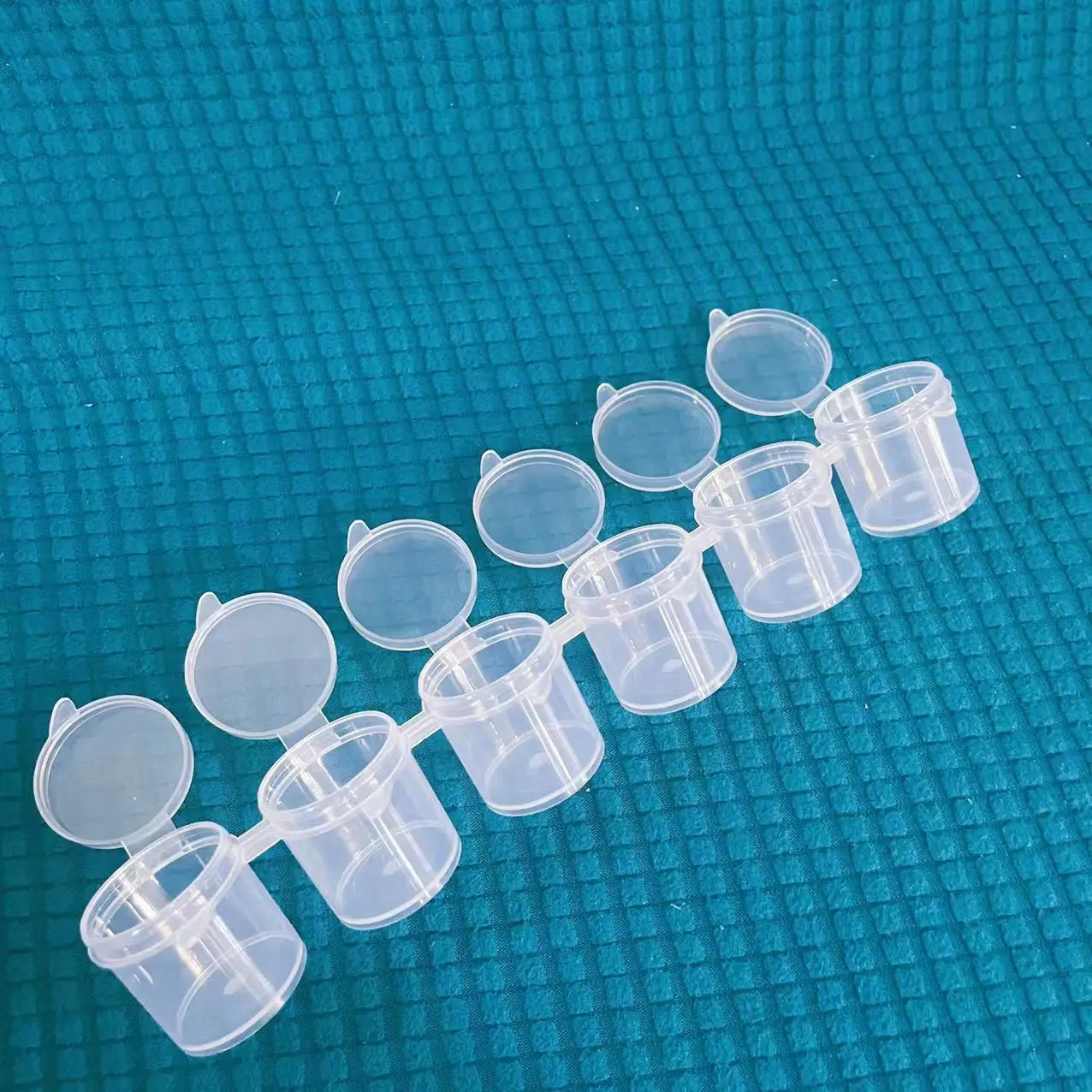 15mlx6-color Pigment Empty Container Box Paint Pot Strips for Oil Painting, Watercolor and Acrylic Color Palette