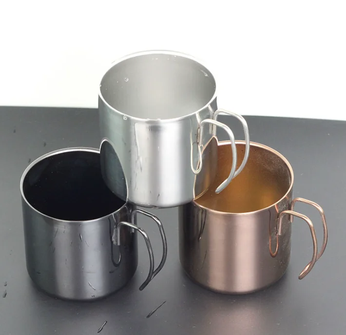 
hot sale custom 400ml double wall stainless steel heat insulated tea flasks cup coffee mug with handgrip and lid BPA free 