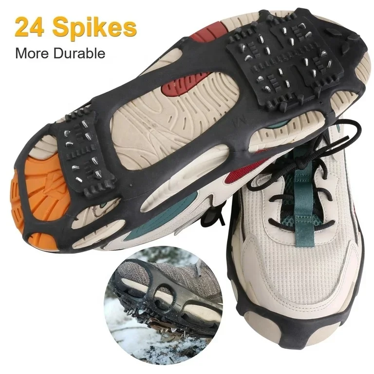 Ice Cleats for Shoes and Boots, Snow Traction Cleats Crampons for Women Men Kids