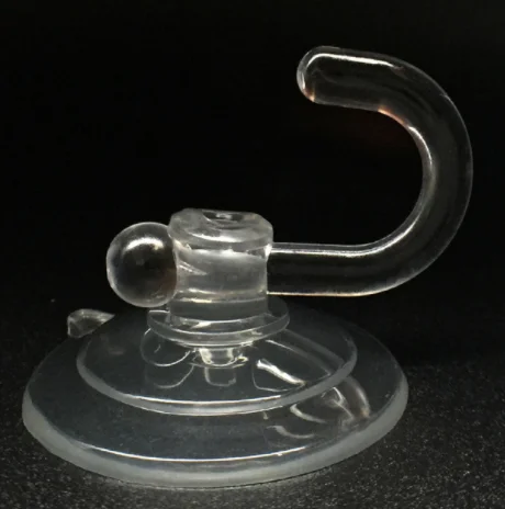 PVC Transparent Mushroom head Suction Cup Double sided suction cup Screw Suction cup with a hole for Bathroom Kitchen Glass