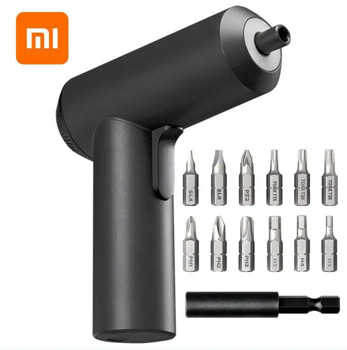  Новое прибытие оригинальный Xiaomi Мини электрическая отвертка лакированная Аккумуляторная 2000mAh аккумуляторная батарея 5N.M крутящий момент 12 шт. S2 биты PH H