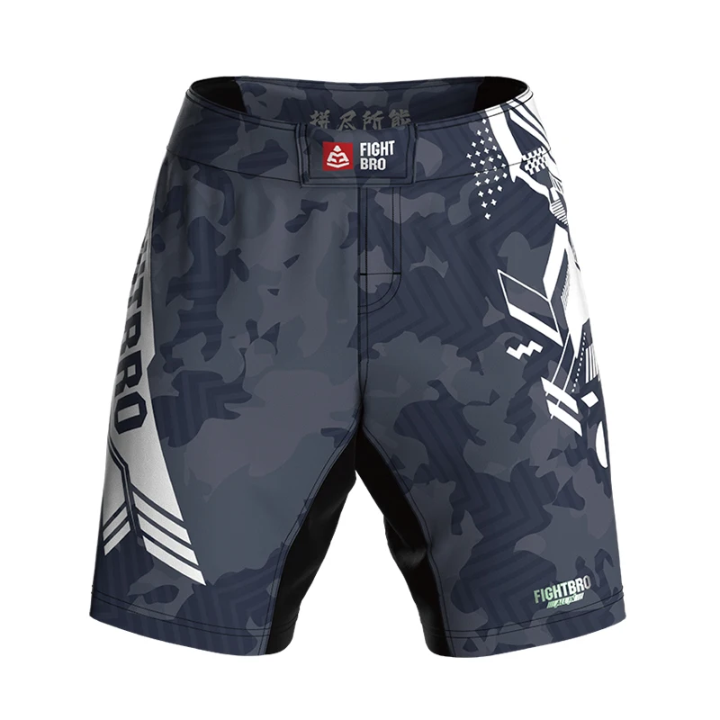 High Quality Custom Sublimation UFC Fight Grappling BJJ Mid-Thigh MMA Shorts