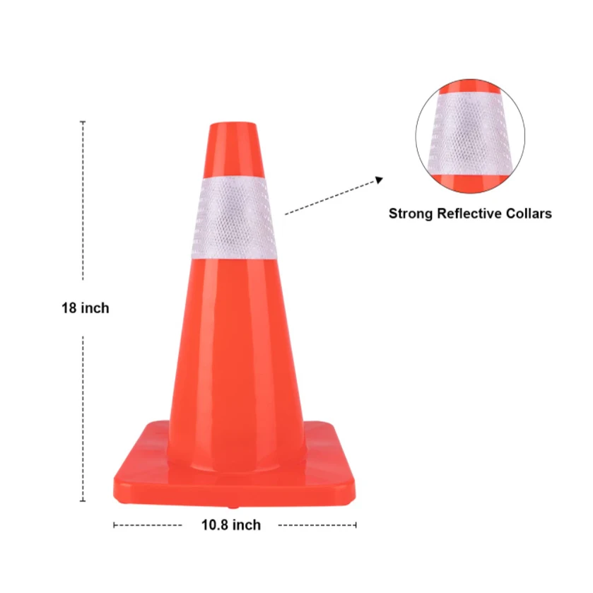 Netherlands Hot Sale Europe Standard Ce Approved Factory Price Pvc Road Traffic Cone Safety Cone With Reflective Tape