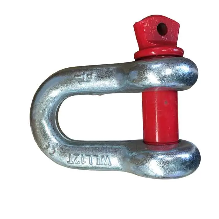 Factory Us Type Screw Pin Anchor Shackle Dee Shackle 0.5-55T Marine Hardware Lifting D Shackle