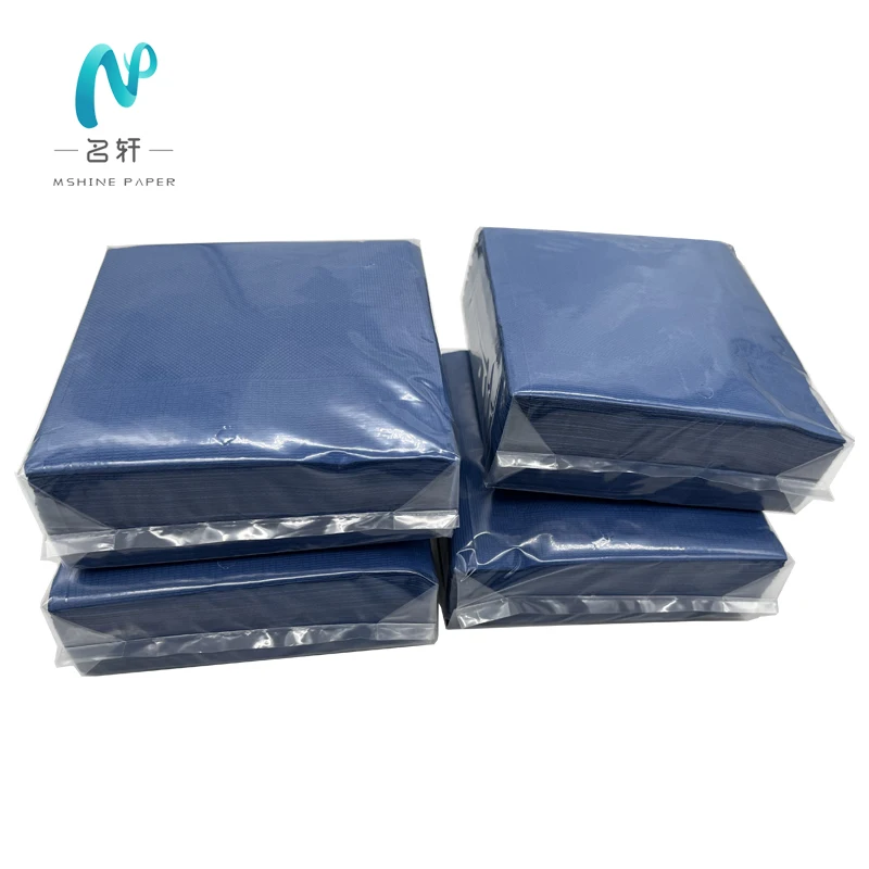 MingXuan Custom Cocktail Paper Napkins beverage napkins for restaurant Red napkins with logo