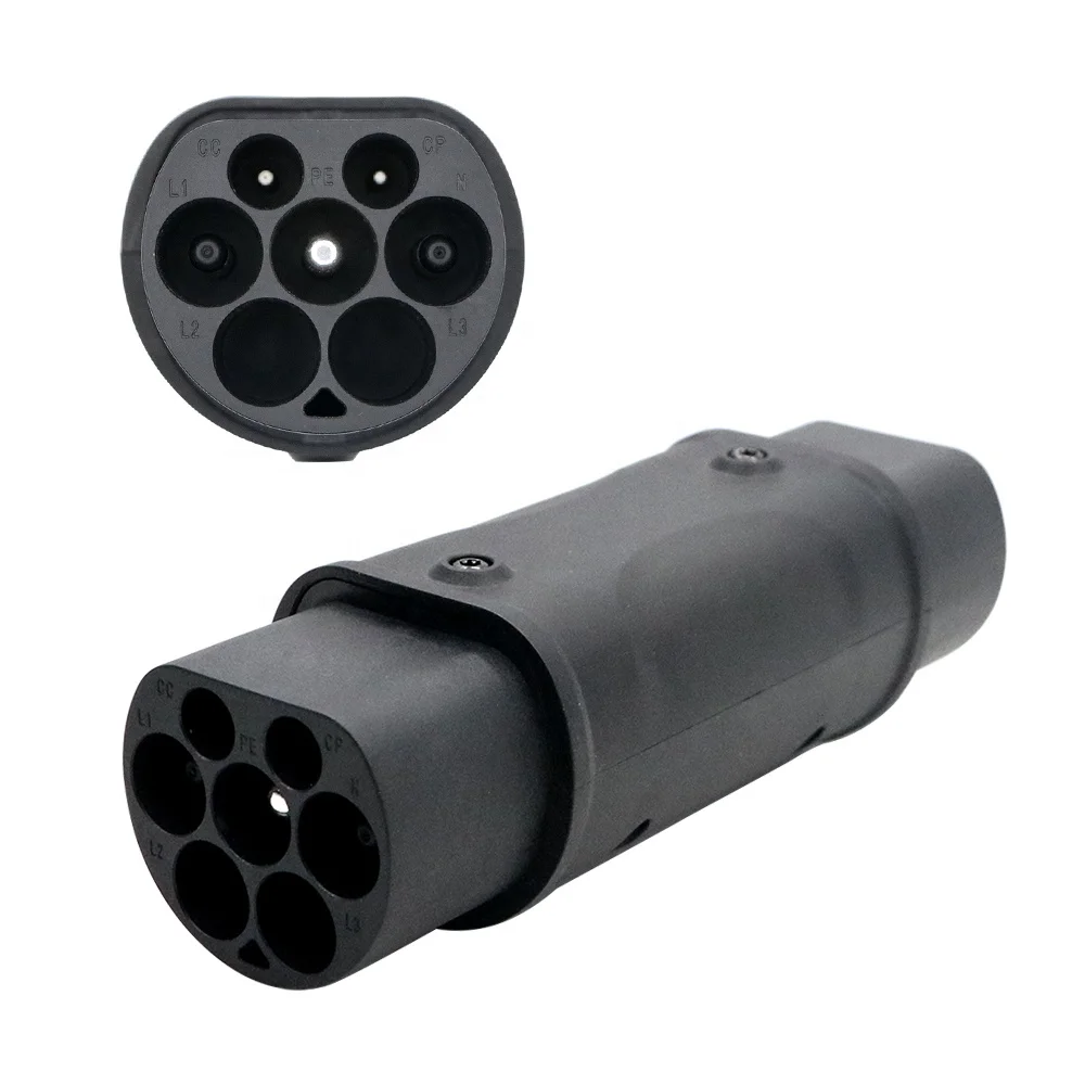 ISIGMA 16A 32A AC EV Adapter Type 2 Socket Convert to GBT Male Plug for GB/T Chinese Car