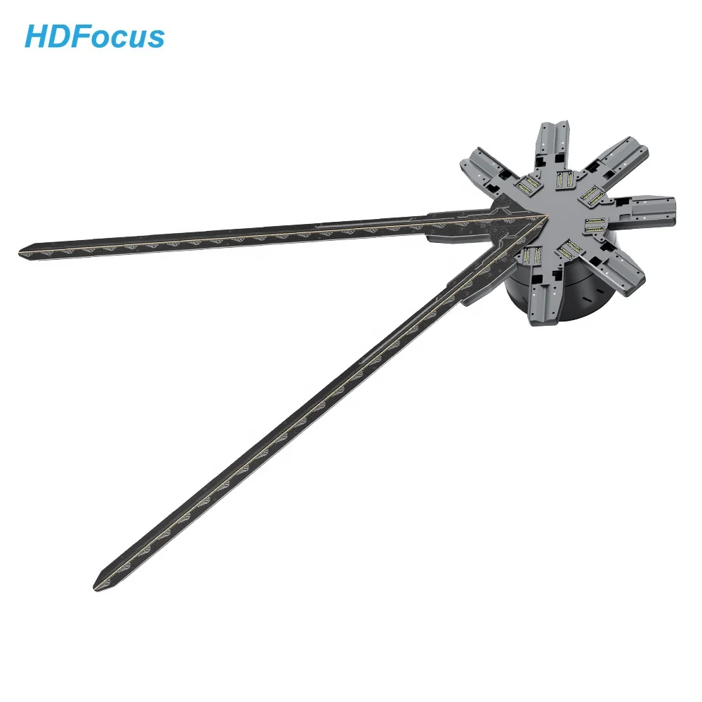 Advertising Equipment 3D Led Display 3D Hologram Fan 180Cm Led Display Holographic Fan