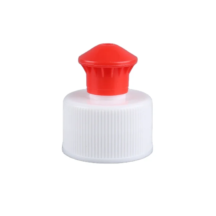 China plastic bottle cap manufacturer 24/410 cheap push-pull cap