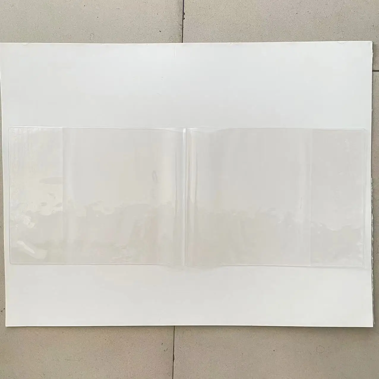 Factory manufacture customized clear PVC book cover set with size 21 x 27 cm