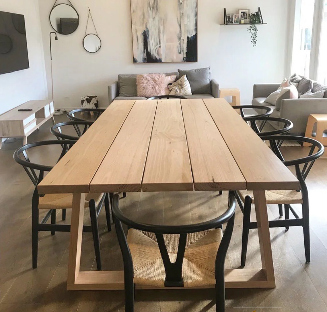 Extra Large High Quality Dining Room Furniture Extendable Wood Restaurant Dining Table