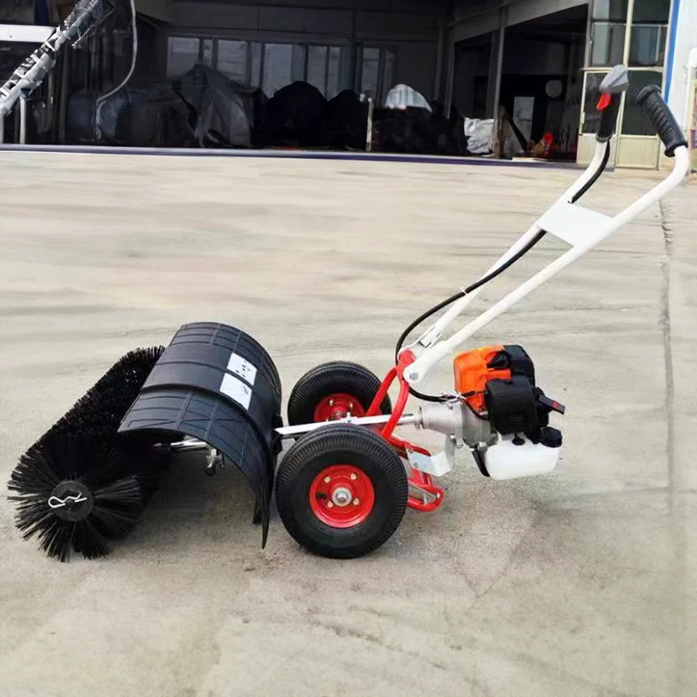 Hand Push Type Sweeping Machine Handheld Floor Sweeper Manual Road Sweeper