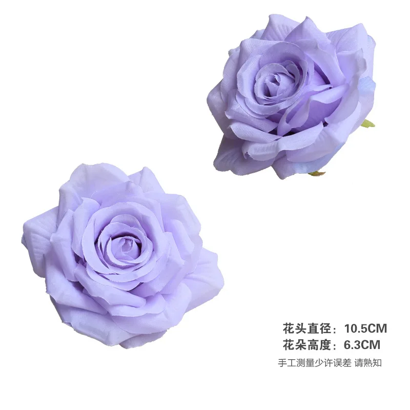 Premium Quality 1pc 10.5cm Artificial Rose Flower Heads for Wedding Birthday Party DIY Cake Accessories Flower Heads Wall Decor