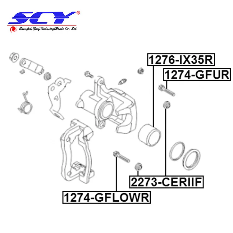 Brake Caliper Guide Bolt Suitable for HYUNDAI 1274GFLOWR 582221H000 1274-GFLOWR 58222-1H000