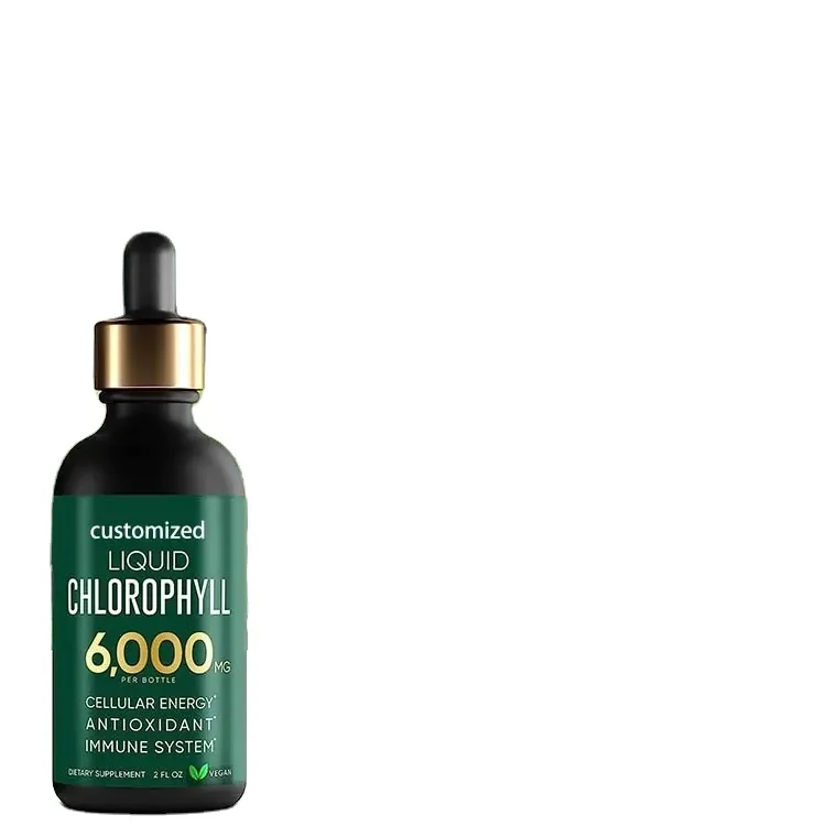 Chlorophyll Liquid Drops, Chlorophyll Drops,Organic Vegan Chlorophyll Drops Chlorophyll Herbal Supplements