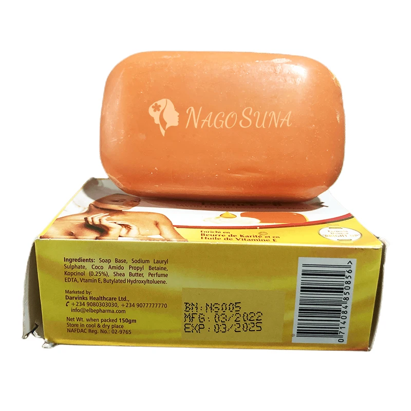 Skincare Nagosuna Essence- B Wash Soap Savon Eclaircissant De La Peau Cleansing and Whitening Ance Soap With Vitamin E Natural