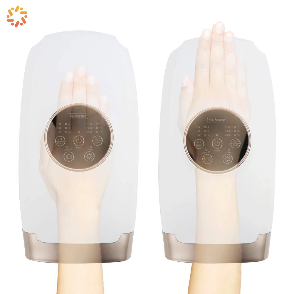 2021 hand therapy massager Acupressure cordless wireless Electric Air Compression heat Pain Relief Palm fingers Hand Massager
