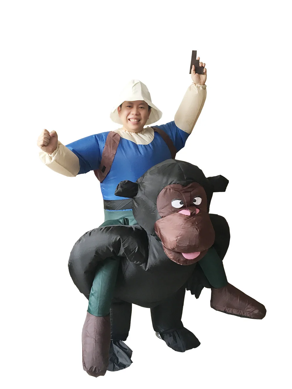 Unisex Adult Halloween Cosplay Costumes Fat Air Suits Inflatable Green Hulk gorilla Costumes