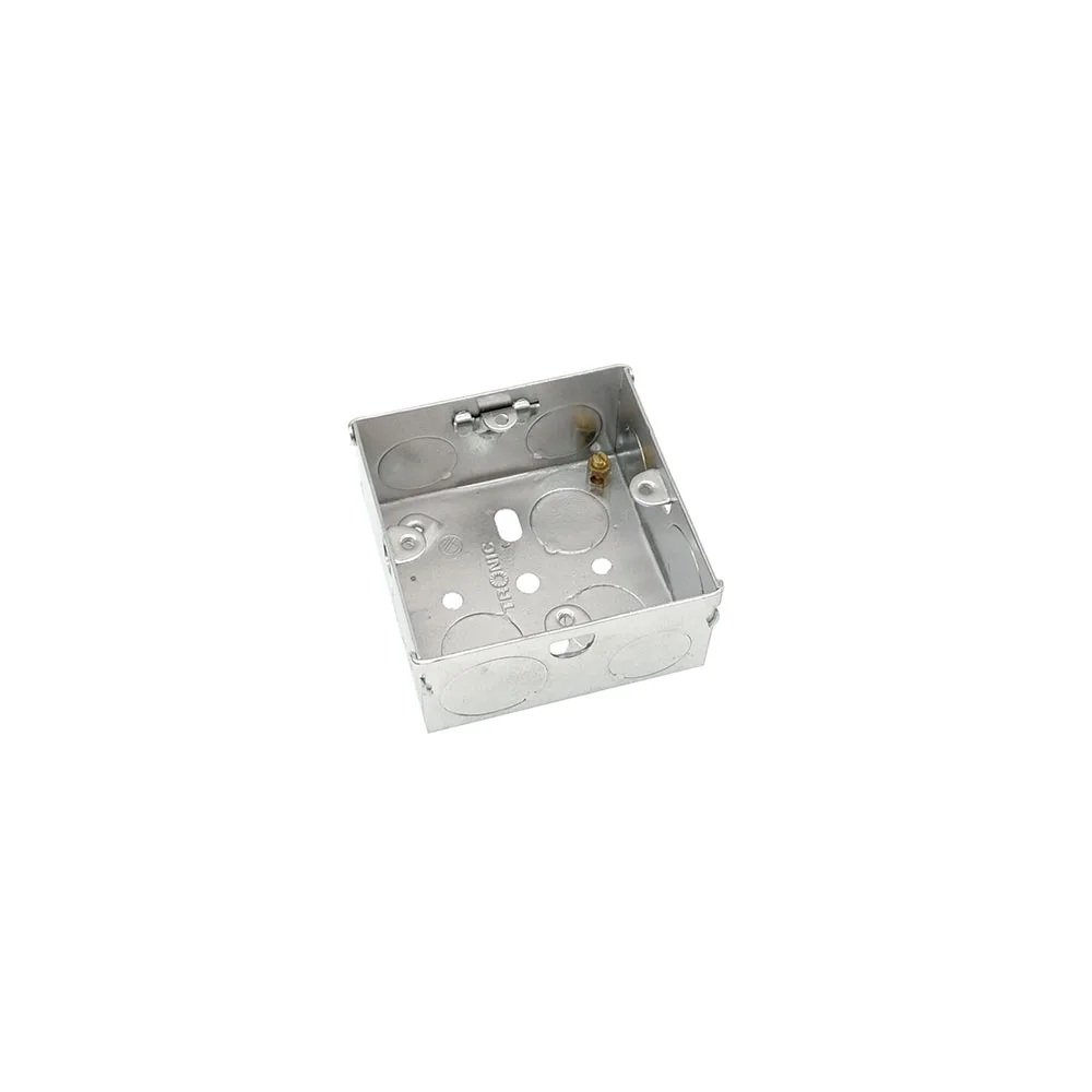 Хорошее качество, 4 металлические квадратные трубопровода 4*4 дюйма, электрическая коробка с 1/2 и 3/4 ножками