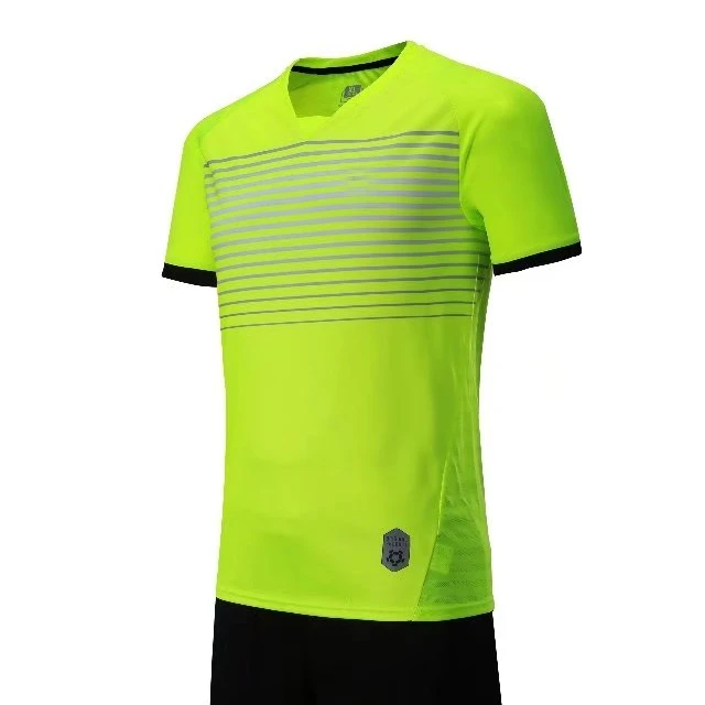 Quality soccer jersey 100% polyester micromesh  football teams uniforms in adult and kids sizes in stock