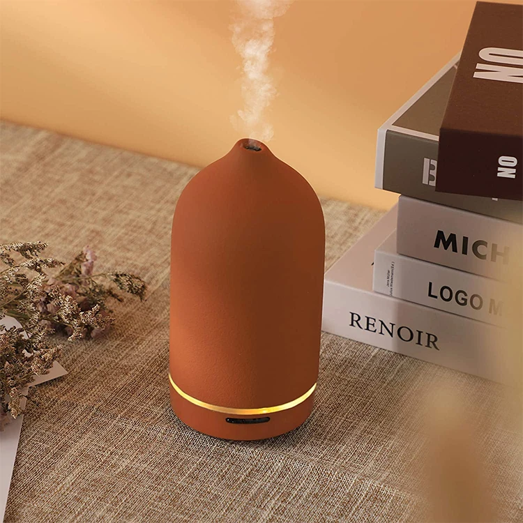 Home Appliances Luxury Portable Stone Ultrasonic Humidifier Essential Aroma Ceramic Oil Diffuser