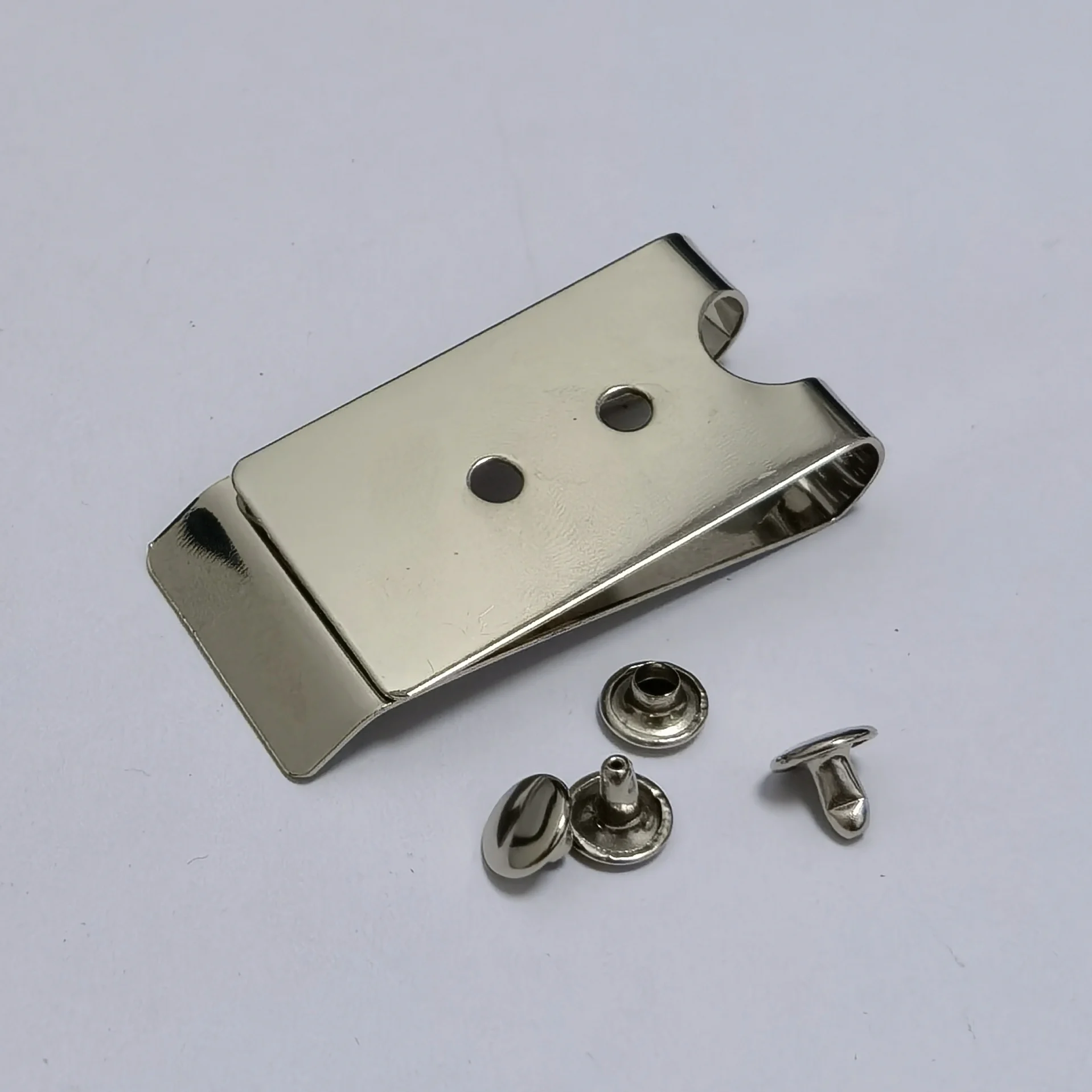 54x25mm Belt Holster Clip Clasp Spring Hook Buckles Keyring Hardware With 8mm Stud