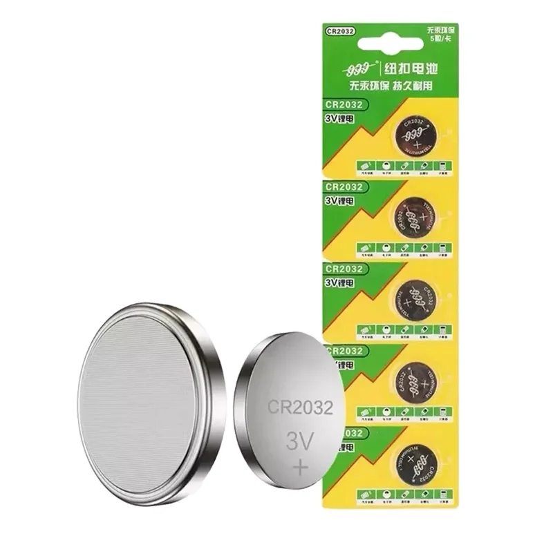 Competitive Price Cr2032 Button Batteries 3v Lithium Battery Clean Energy Household Durable