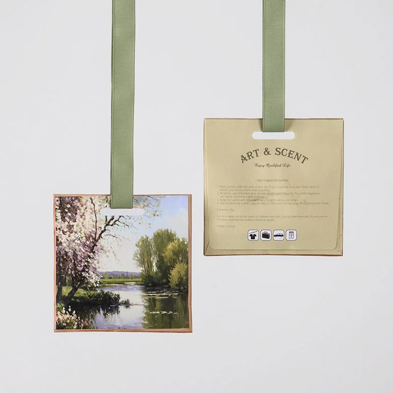 New Design Hanging Scented Sachet Bags Fragrance Scented Sachet Mixed 6 Styles  Oil Painting Designs