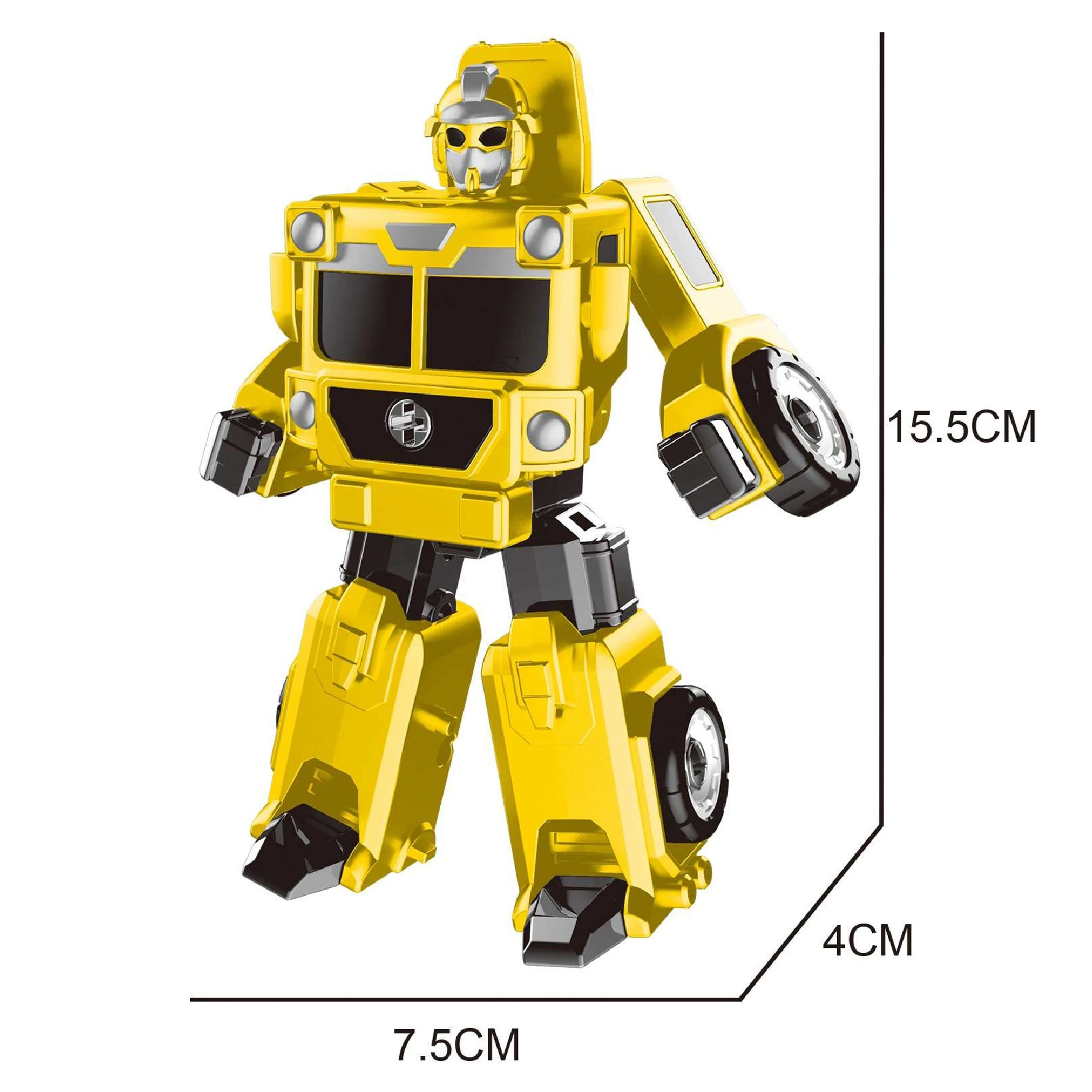 2023 Hot Sale Children  Educational Transform Action Assembled Plastic Vehicle Deformation Robot Model Car