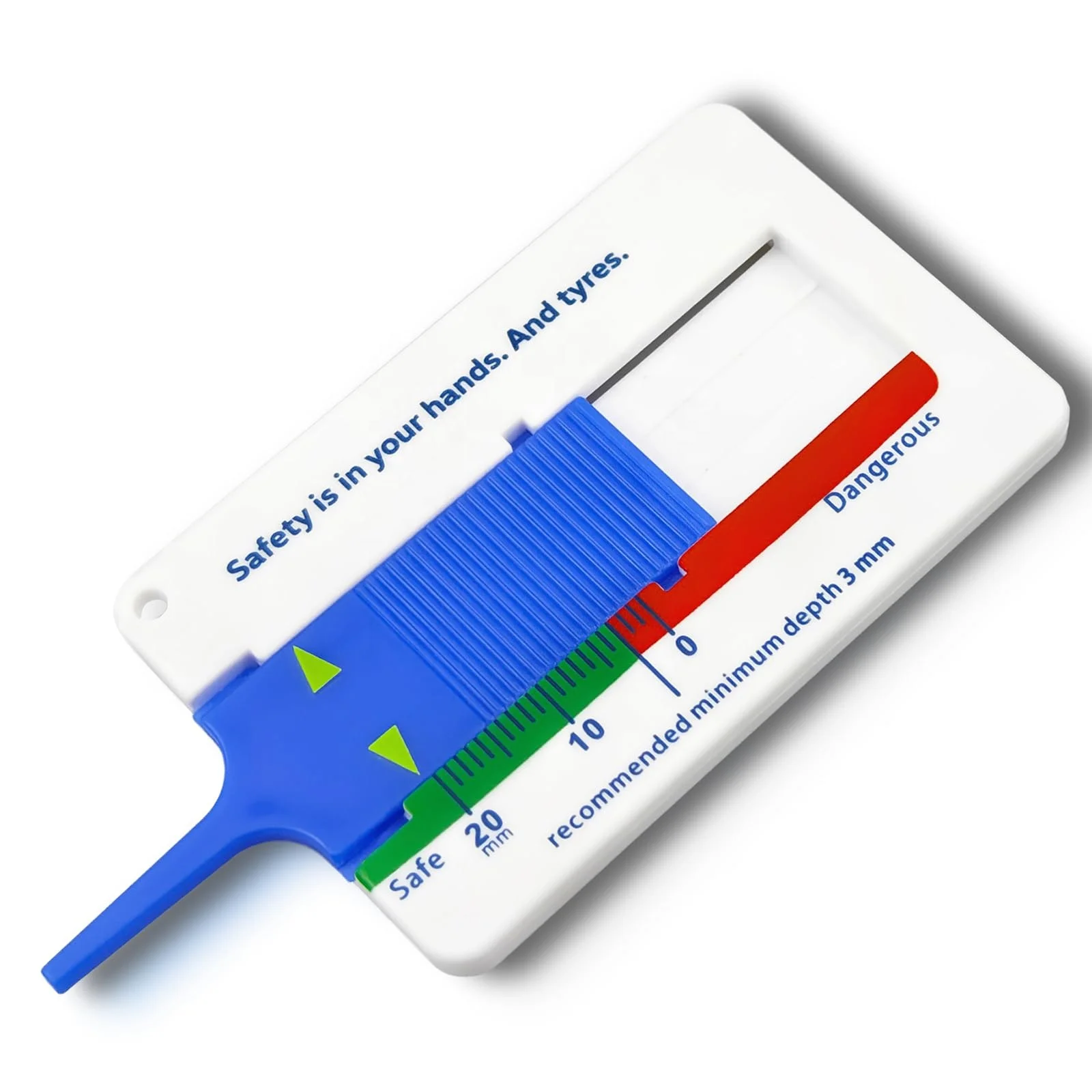 Mini 20mm Plastic Tire Tread Depth Gauge for Promotion