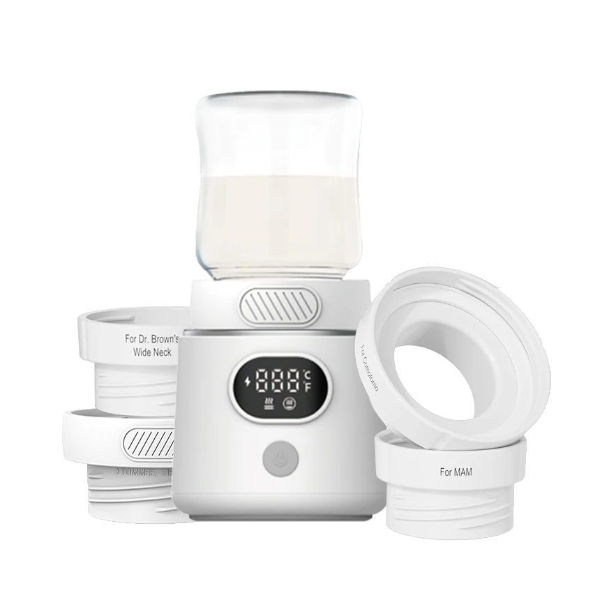 Rechargeable USB Smart Temperature Control Portable Baby Bottle Warmer fast heating Travel mini milk heater