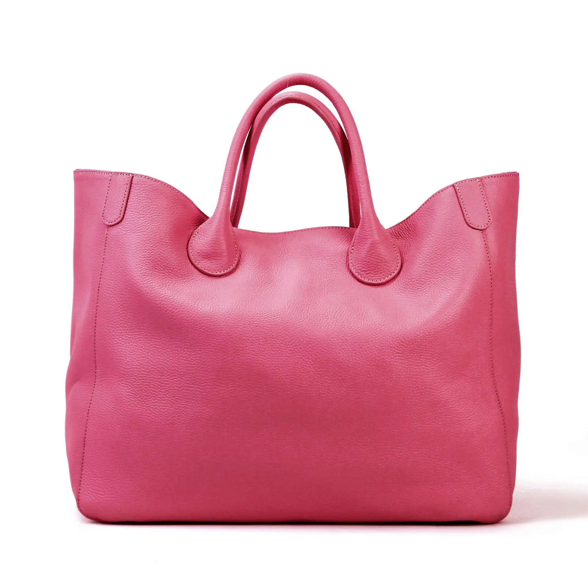 Luxury Genuine Leather European and American Tote Bag Handbag Fashionable Ladies Bags New Vintage Handbags Top Layer Cowhide