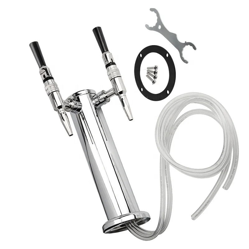 Хромированная пивная башня, однократный дозатор для пива с нитро-кофейным краном