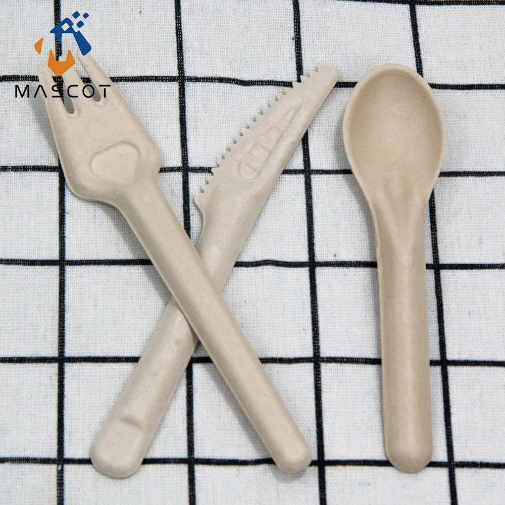 Heavy Duty Biodegradable Sugarcane Bagasse Spoon Sturdy Durable Sugarcane Spoon Soup